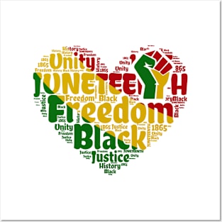 Juneteenth Celebrate Black Freedom Independence Day Posters and Art